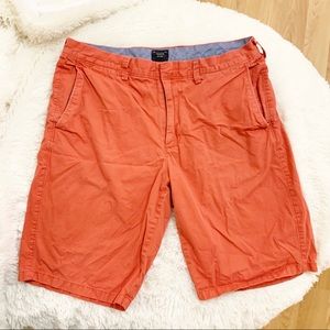 J Crew Club Coral Flat Front Shorts